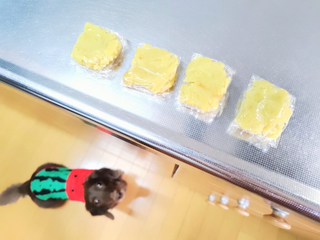 あまった紅はるかは土台と後日のおやつ