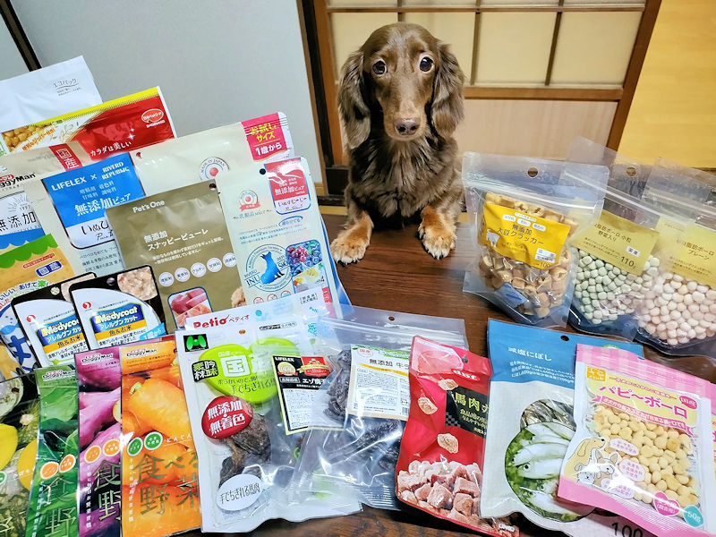 食物アレルギー判明後に買い集めたフードとレオン